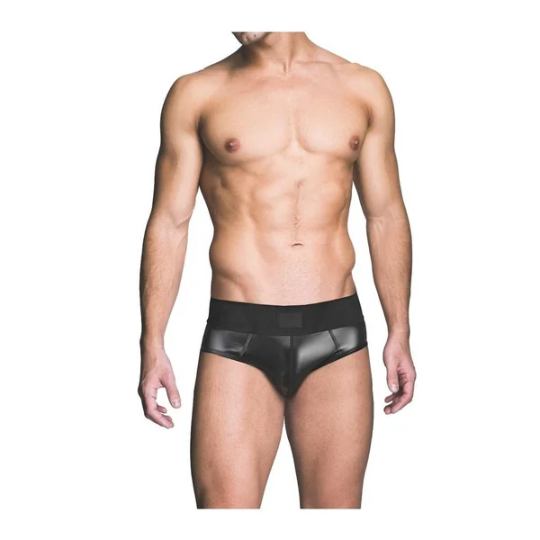 Prowler RED Wetlook Ass-Less Brief – XL – Black