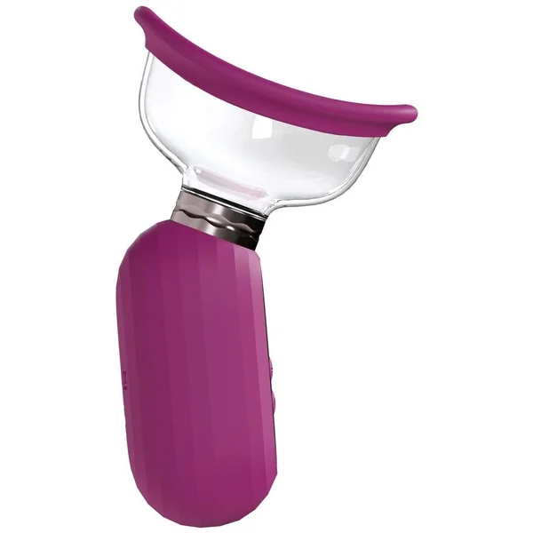 Pumped Dazzling Automatic 5 Speed Silicone Rechargeable Vulva Clitoral Nipple and Breast Pump – Pink