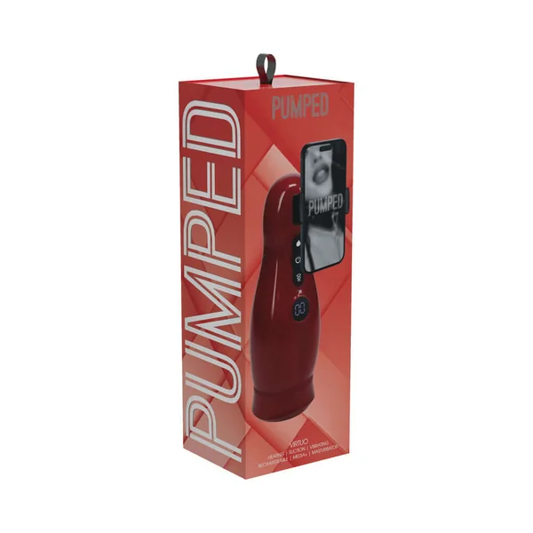 PUMPED Virtuo Masturbator Suction Vibration Phone Attachment