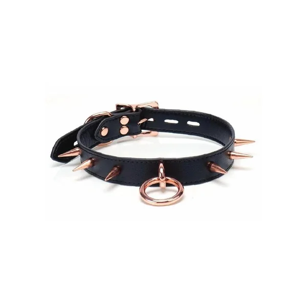 Punishment Spiked Choker – Rose Gold