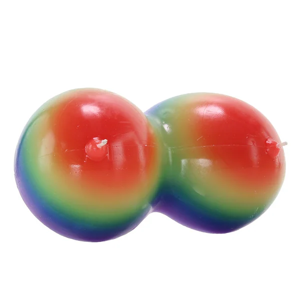 Rainbow Jumbo Boobie Candle
