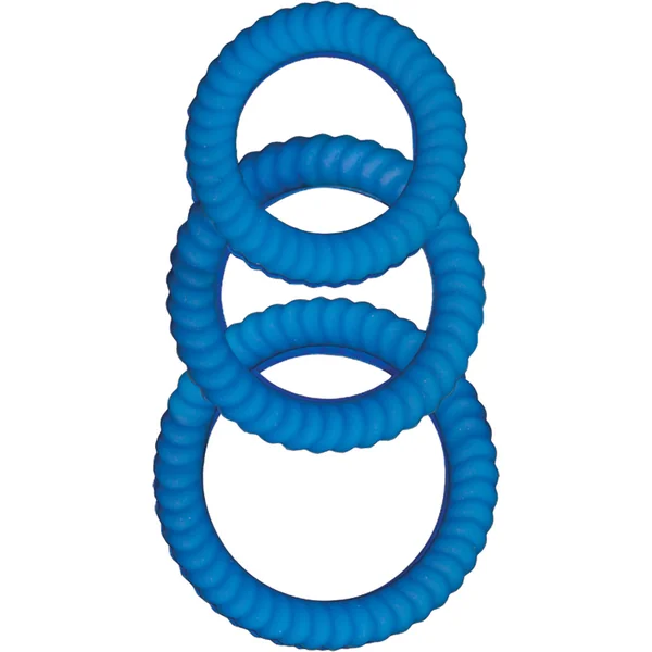 Ram Ultra Cocksweller Silicone Cock Rings Waterproof Blue