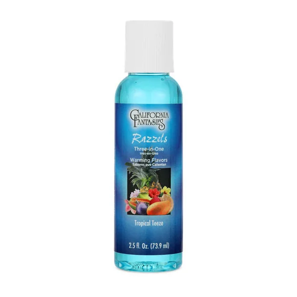 Razzels Tropical Teeze Warming Lubricant 2 Oz Bottle