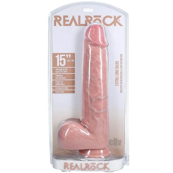 Realrock Xl Straight W Balls 15 Flesh