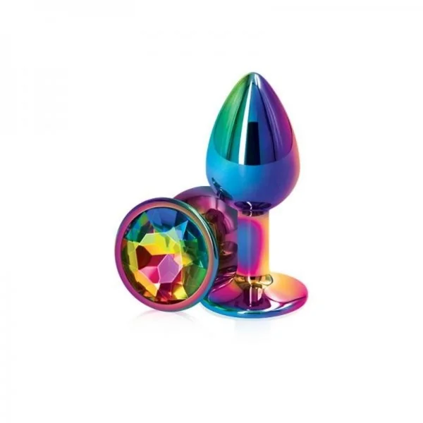 Rear Assets Multicolor Round Anal Plug - Small