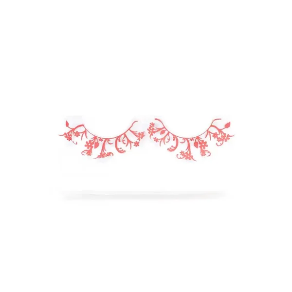 Red Plastic Design Faux Eyelashes