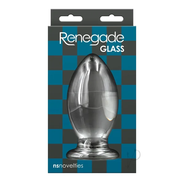 Renegade Clear Anal Glass Butt Plug