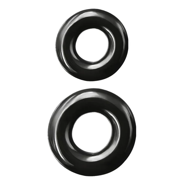 Renegade Double Stack Black Cock Ring