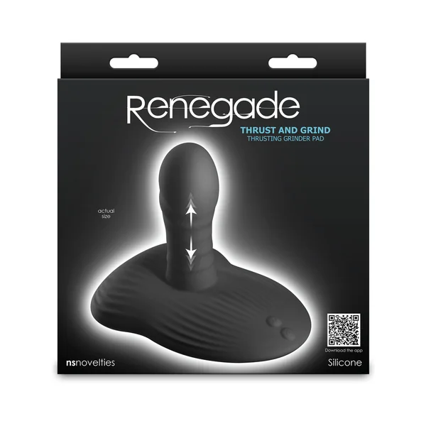 Renegade Thrust & Grind Rechargeable Thrusting Grinder Pad Black