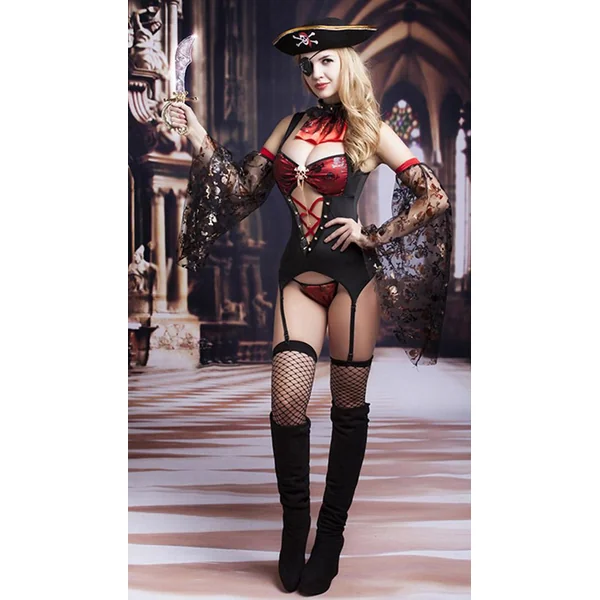 Revealing Sexy Lady Pirate Costume