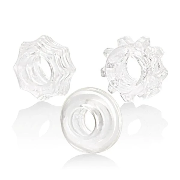 Reversible Ring Set Clear Pack Of 3