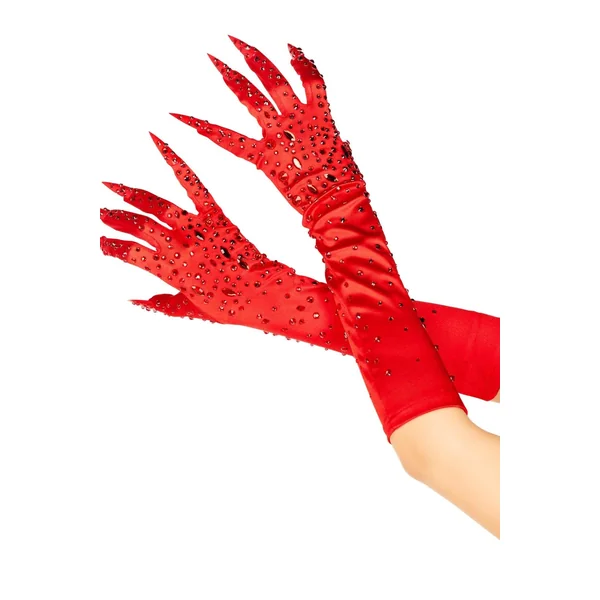 Rhinestone Claw Gloves