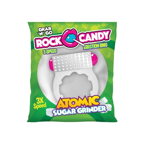 Rock Candy Atomic Sugar Grinder Vibrating Cock Ring – White