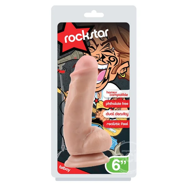 Rockstar Fatboy 6 inch Flesh Dildo