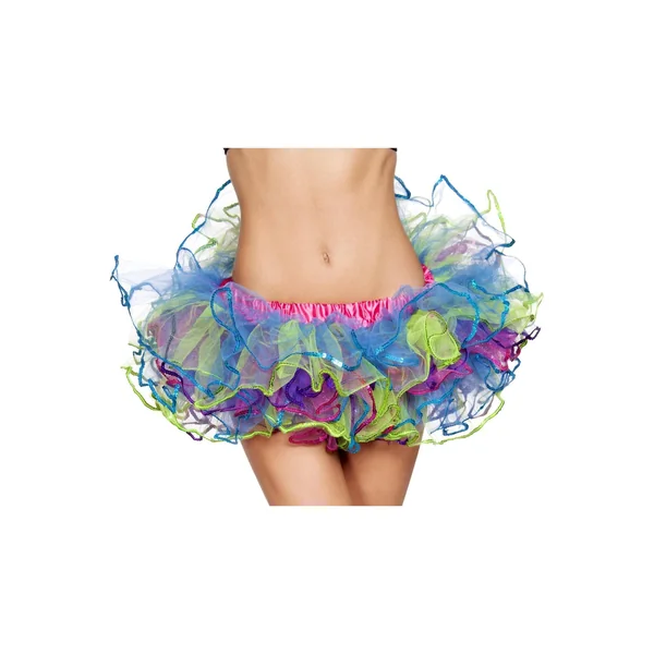 Roma Rainbow with Sequin Trimmed Petticoat Costume