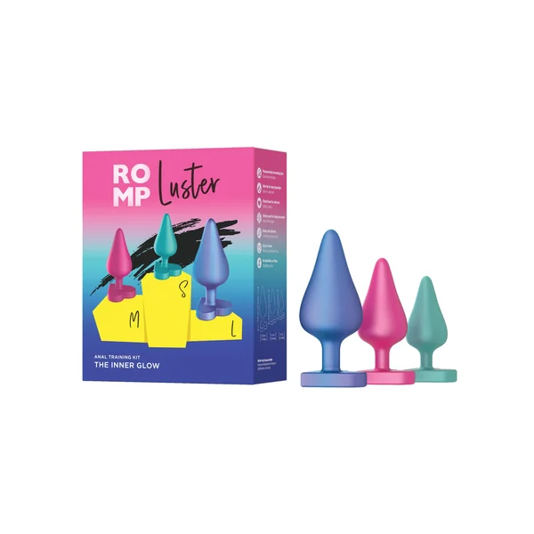 Romp Luster Silicone Anal Plug - Purple/Pink