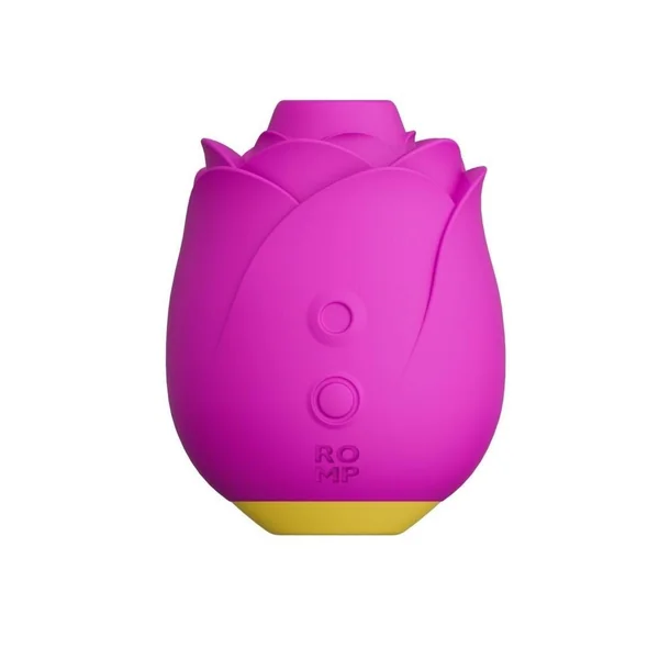 ROMP Rose Rechargeable Silicone Air Clitoral Stimulator - Purple