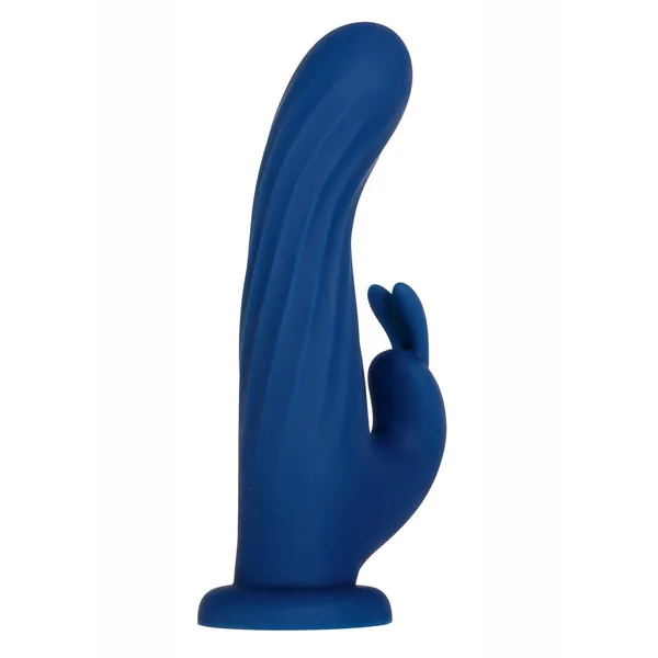 Rotating Silicone Rechargeable Rabbit with Remote Control – Blue