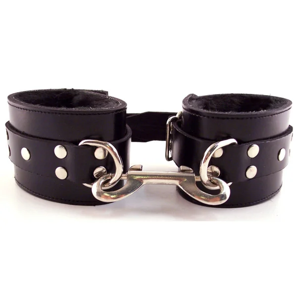 Rouge Garments Leather Fur Ankle Cuffs