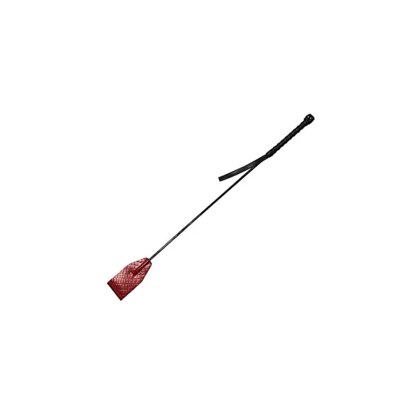 Rouge Leather Riding Crop, Burgundy & Black