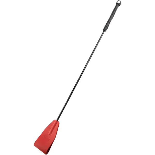 Rouge Leather Riding Crop Red