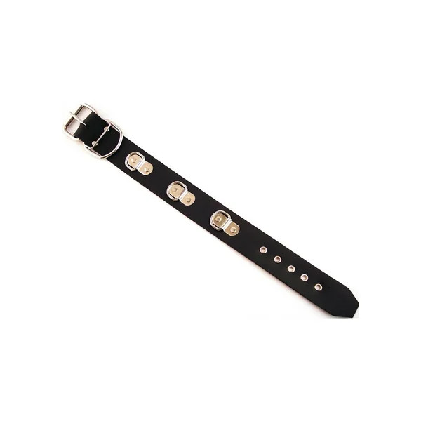 Rouge Rubber 3 D-Ring Coller Adjustable Black