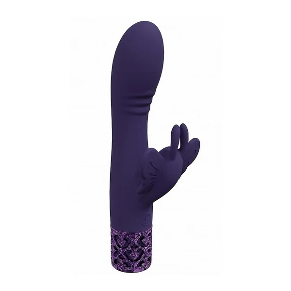 Royal Gems Monarch Rechargeable Silicone Rabbit Vibrator – Purple