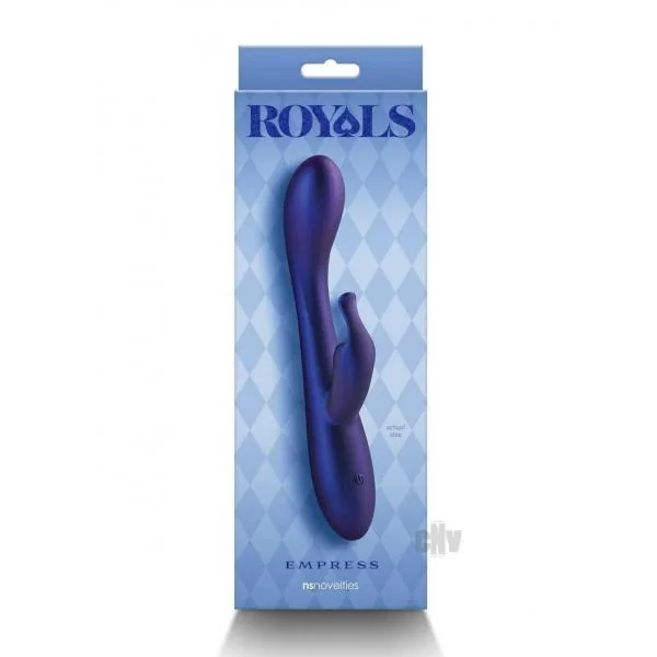 Royals Empress Rabbit Vibrator Metallic Blue