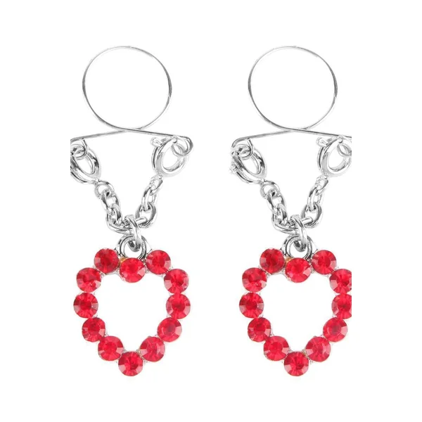 Ruby Hearts Nipple Jewelry