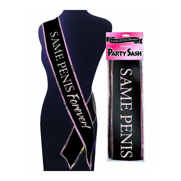 Same Penis Forever Bachelorette Sash - Bachelorette Party Supplies