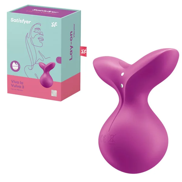 Satisfyer 3 Lay-On Intense Clitoral Stimulation Super Flexibility Rechargeable Vibrator
