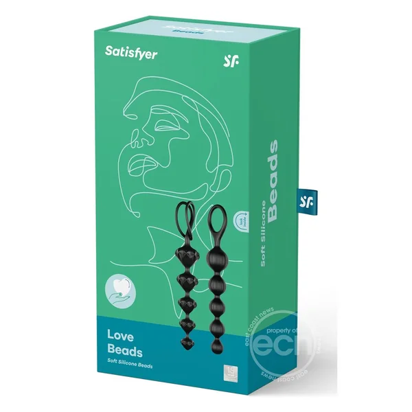 Satisfyer Love Beads Silicone Anal Beads - 2 Each Per Set