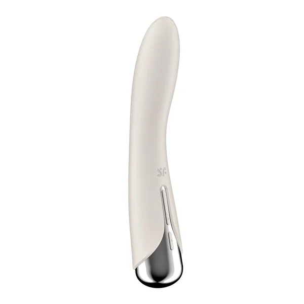 Satisfyer Spinning Vibe 1 Rechargeable Silicone Rotating G-Spot Vibrator – Beige