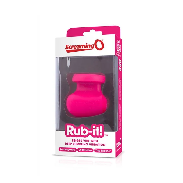 Screaming O - Charged - Rub It Finger Massager - Pink