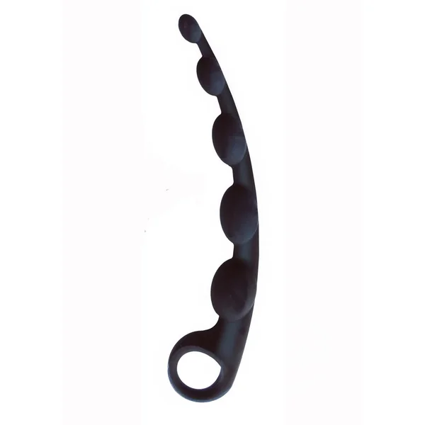 S-Curves Silicone Anal Beads - Black