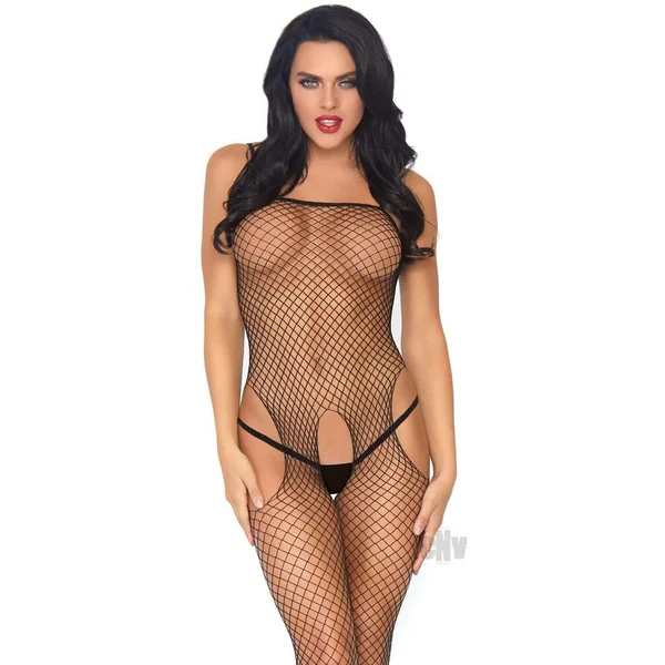 Seamless Industrial Net Suspender Bodystocking