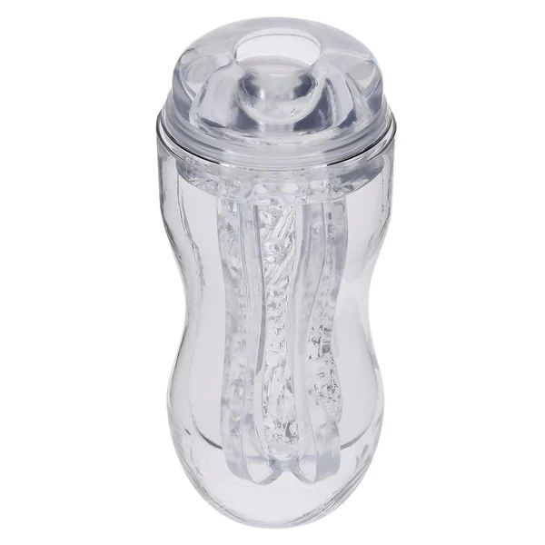 Selopa Stroke of Luck Masturbator with Vibrating C-Ring – Clear