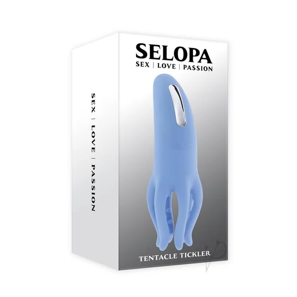Selopa Tentacle Tickler Rechargeable Silicone Clitoral Stimulator - Blue