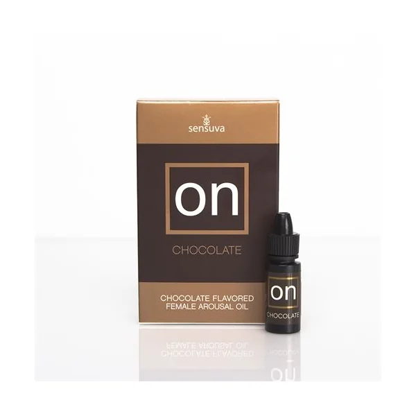 Sensuva On Chocolate Flavored Arousal Oil for Adults 0.17 Oz