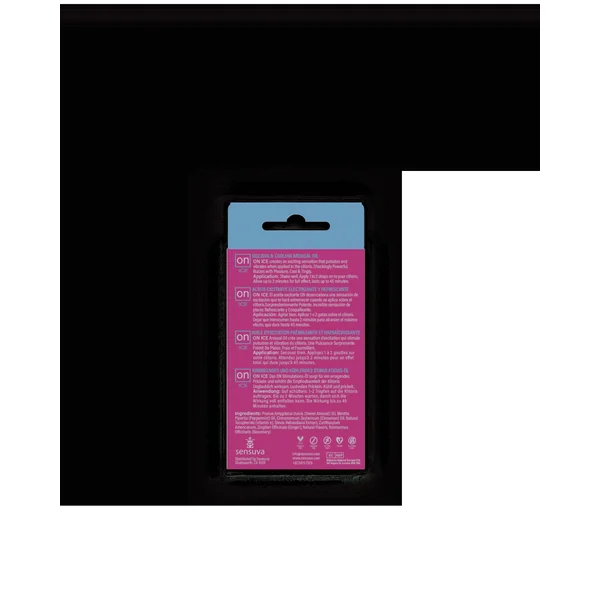 Sensuva On Ice Cooling Arousal Oil for Women 5ml Intimacy