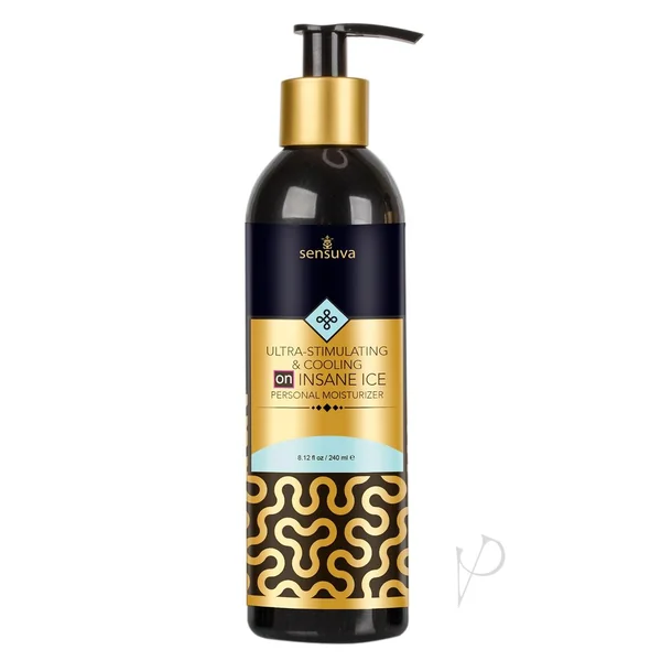 Sensuva Ultra Stimulating and Cooling On Insane Ice Hybrid Lubricant 8.12oz