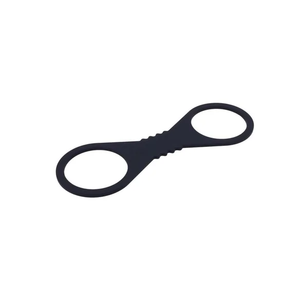 Sex and Mischief Shadow Silicone Cuffs – Large – Black