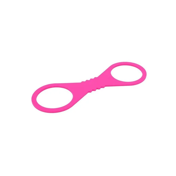 Sex and Mischief Silicone Cuffs – Large – Hot Pink