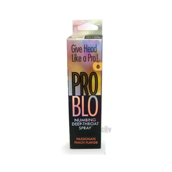 Sex Enhancers: Pro Blo Numbing Deep Throat Spray Peach 1 Oz.