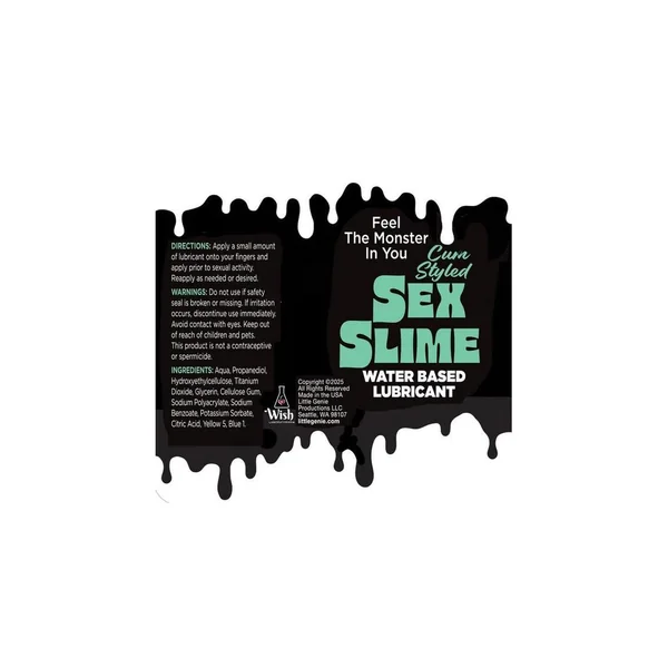 Sex Slime Cum Styled Water Based Lubricant 2oz – Green