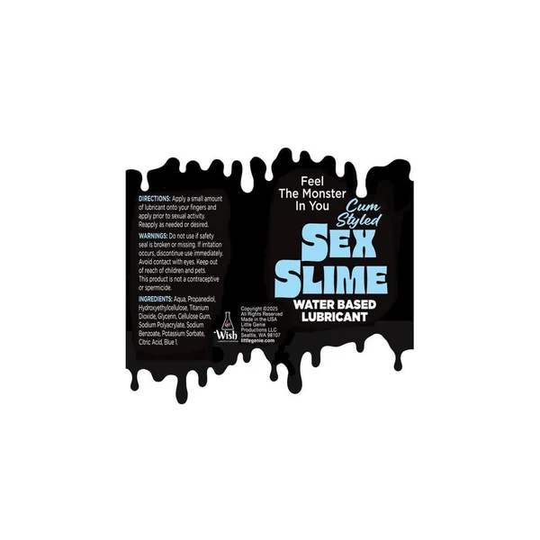 Sex Slime Cum Styled Water Based Lubricant 4oz – Blue
