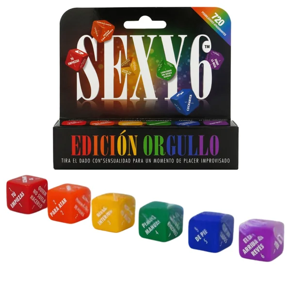 Sexy 6 Dice Pride Edition Spanish Easy to Play Couple’s Adult Sex Games