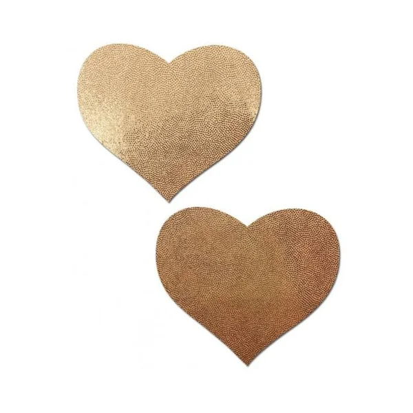 Sexy Accessories: Pastease Love: Liquid Rose Gold Heart Nipple Pasties
