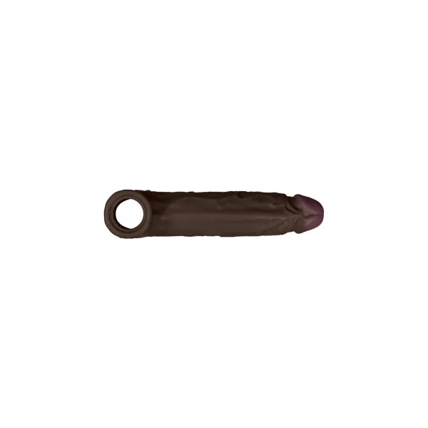 Shaft Model F: Penis Sheath Size 2, 6.9 Inch Insertable, Mahogany