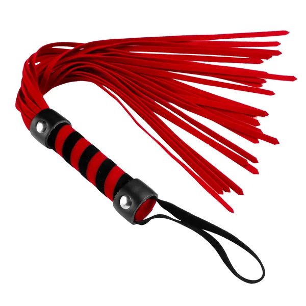 Short Vegan Leather Flogger – Red